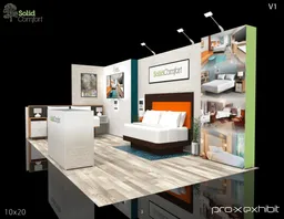 10x20 Inline booth design by Pro-X Exhibits
